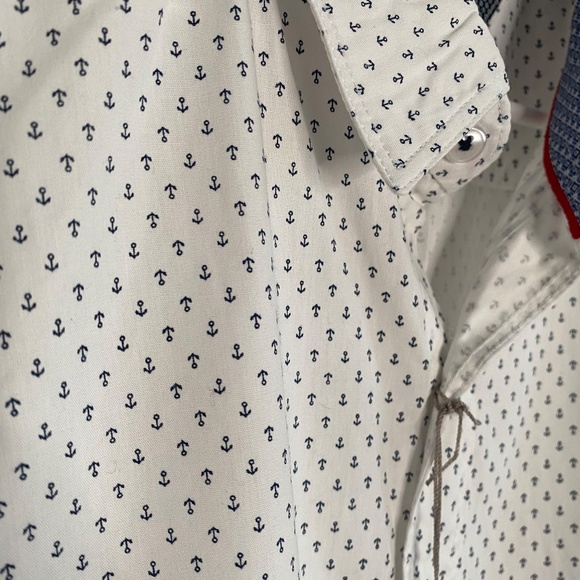 Michael Brandon Small Anchor Button Down TShirt - Picture 4 of 8